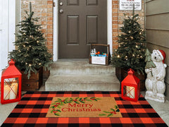 Ckorzen tapis sur porche, crée une ambiance farmhouse accueillante