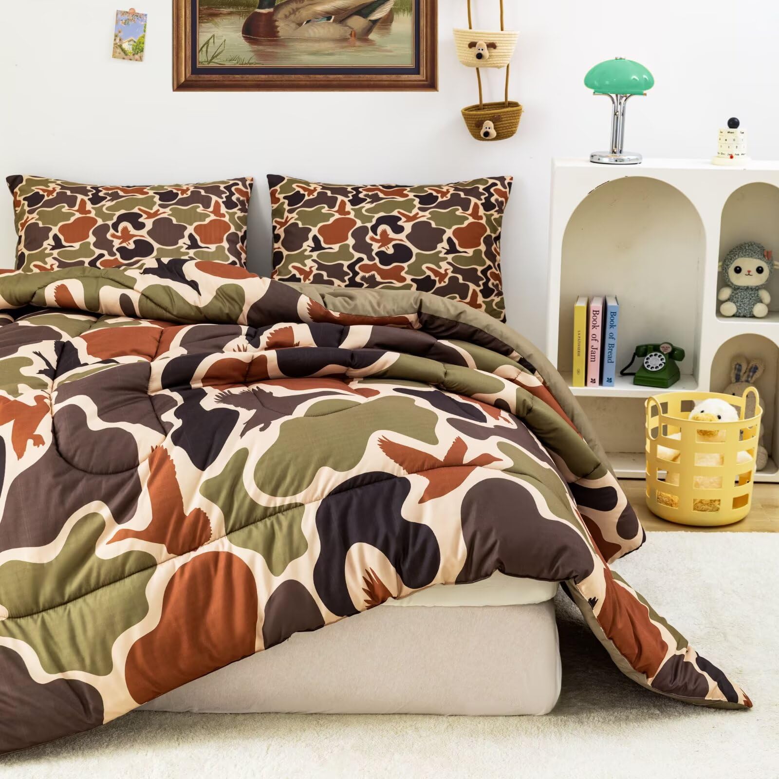 CKOU CCOO couette réversible montrant deux faces, offre double style pratique