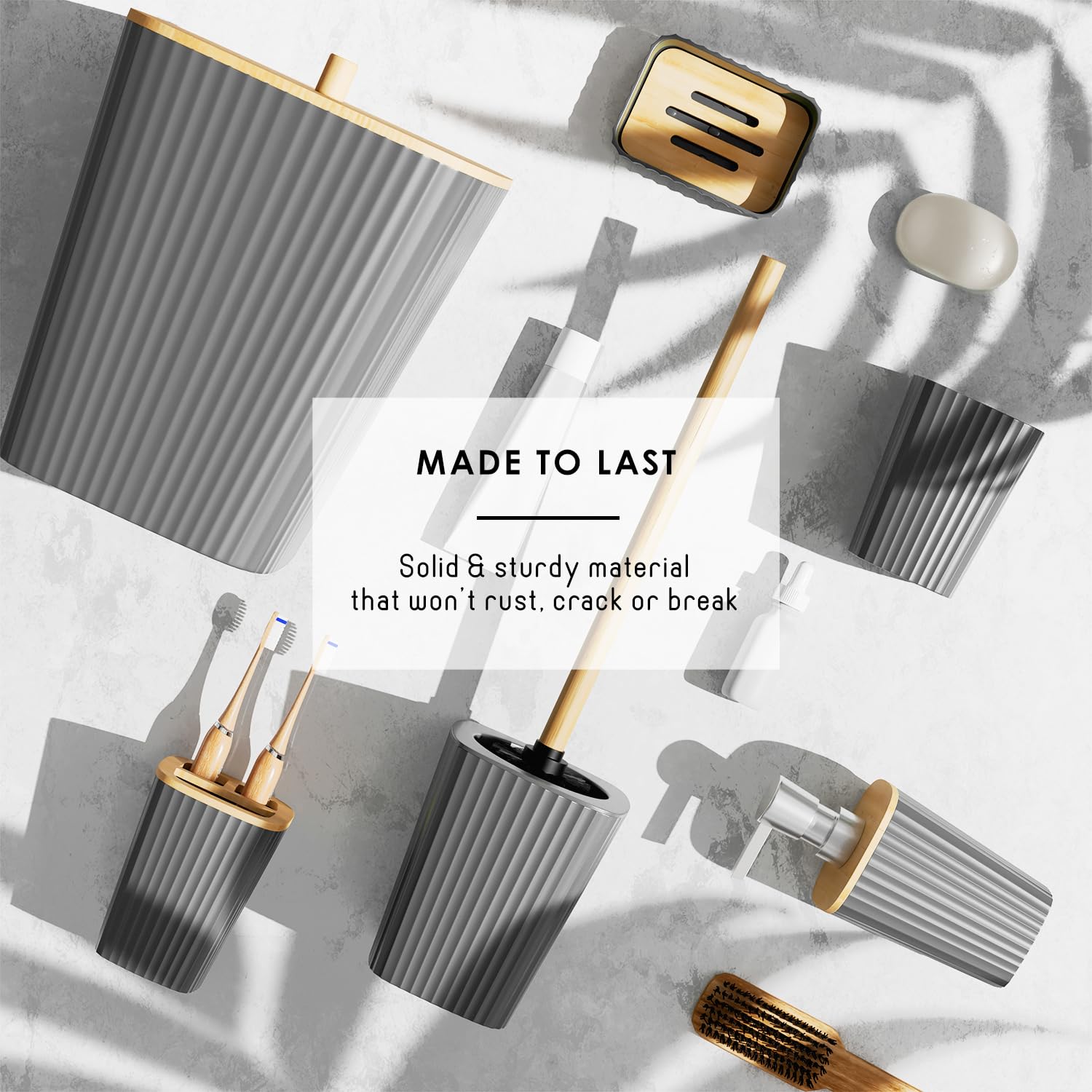 Clara Clark accessoires distributeur et porte-savon pour organisation
