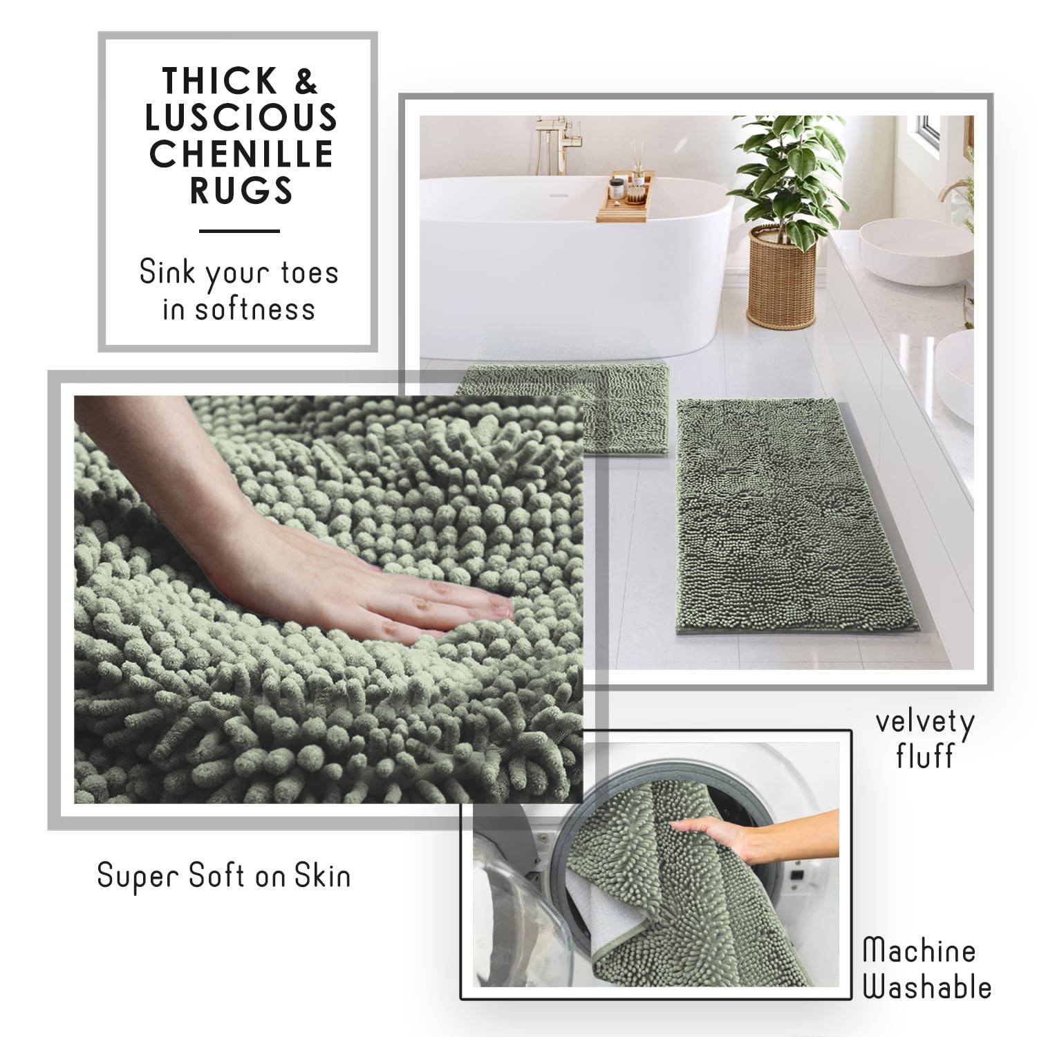 Clara Clark distributeur et porte-savon assortis pour organisation pratique