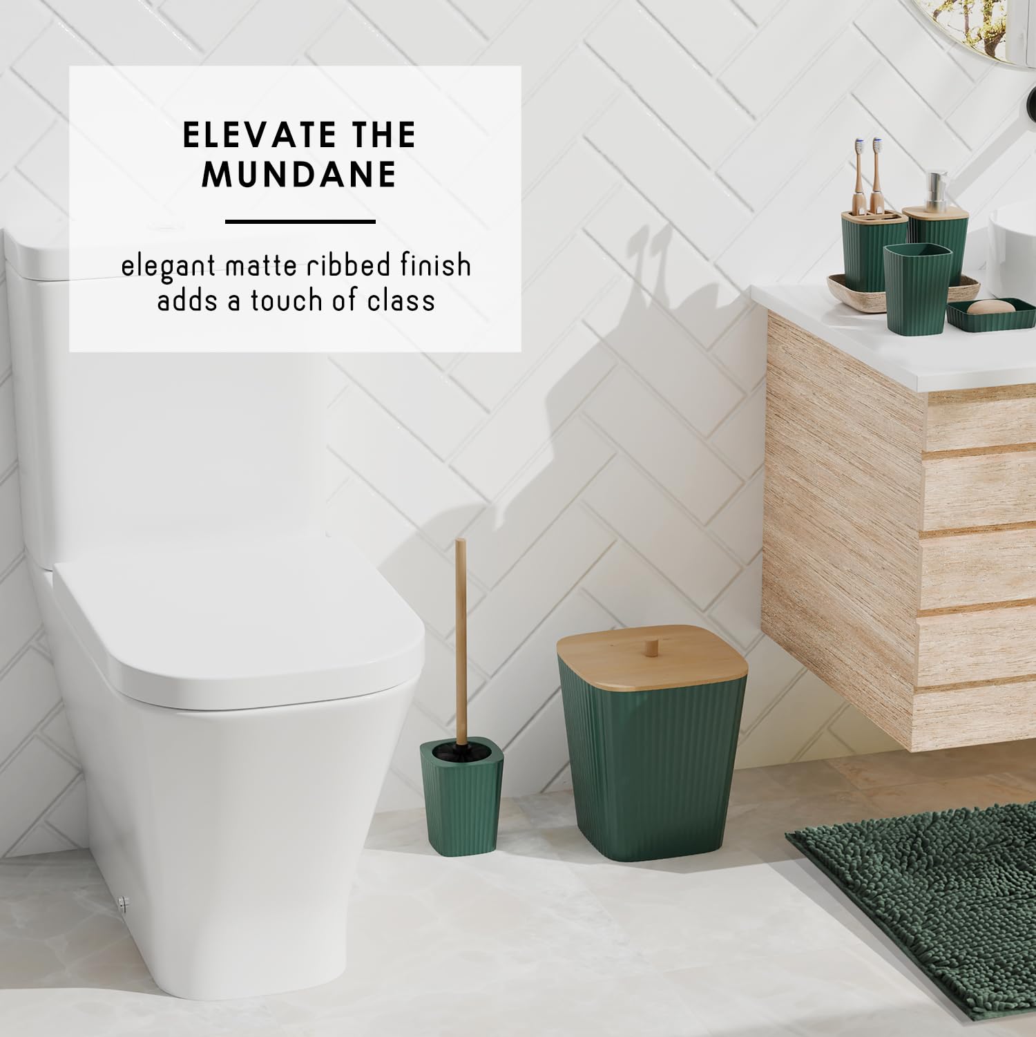Clara Clark ensemble en situation décorée inspirant une salle de bain cohérente