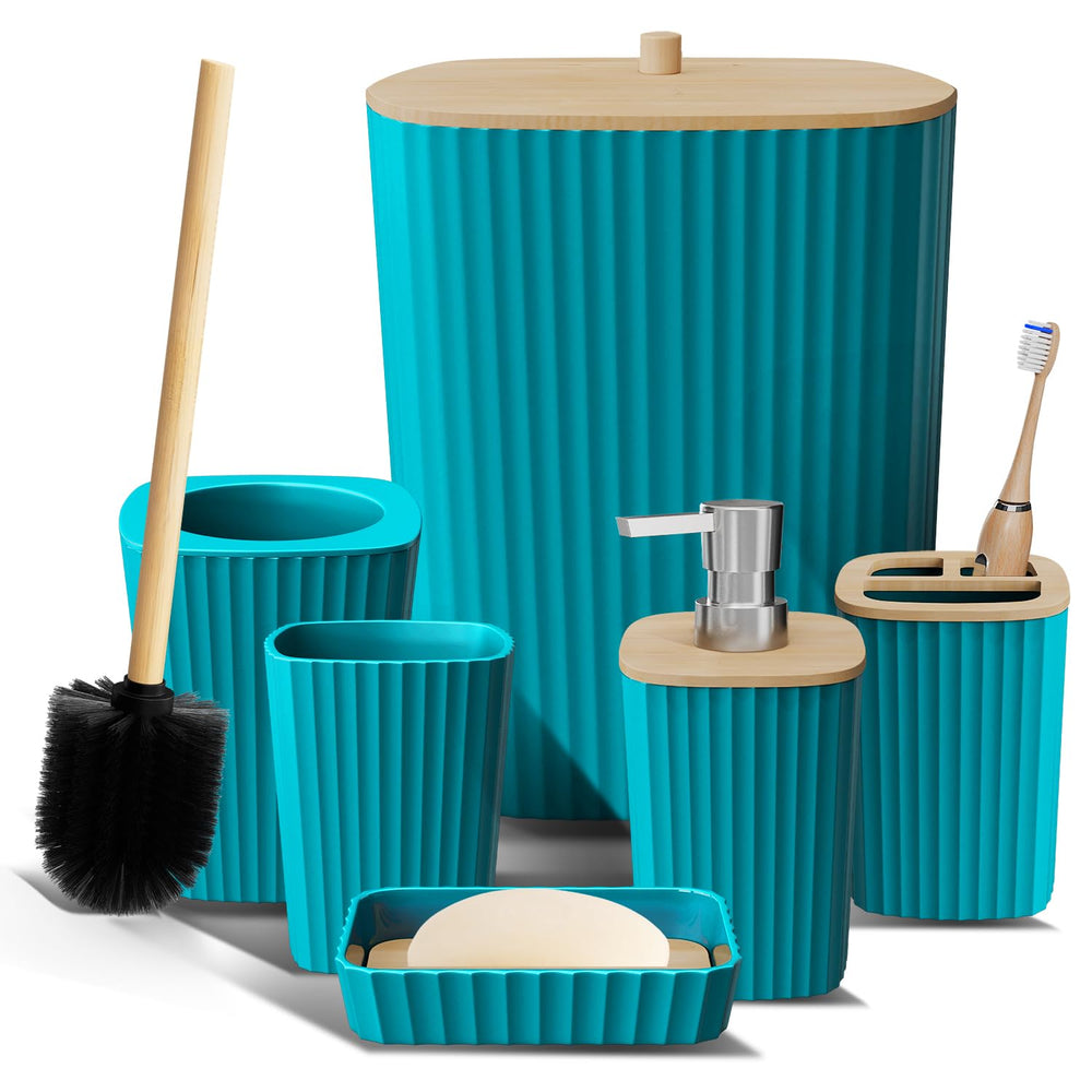 Clara Clark vue d'ensemble du set 6 pièces teal pour organisation et style