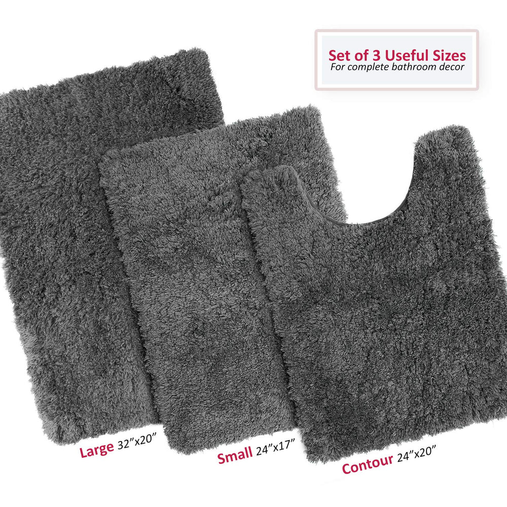 Clara Clark tapis contour placé autour des toilettes pour sécurité antidérapante