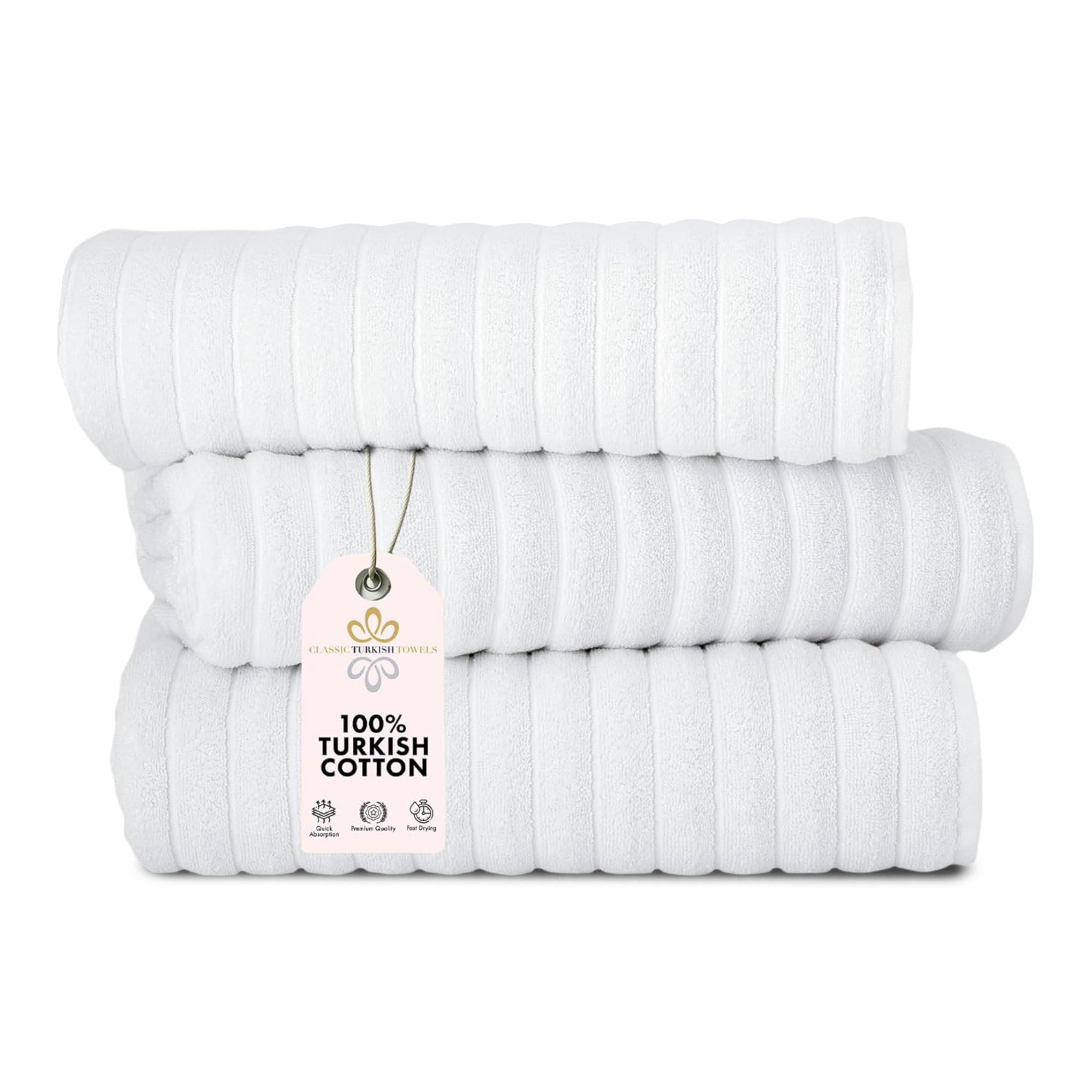 Classic Turkish Towels CTT vue avant paquet montrant luxe et propreté