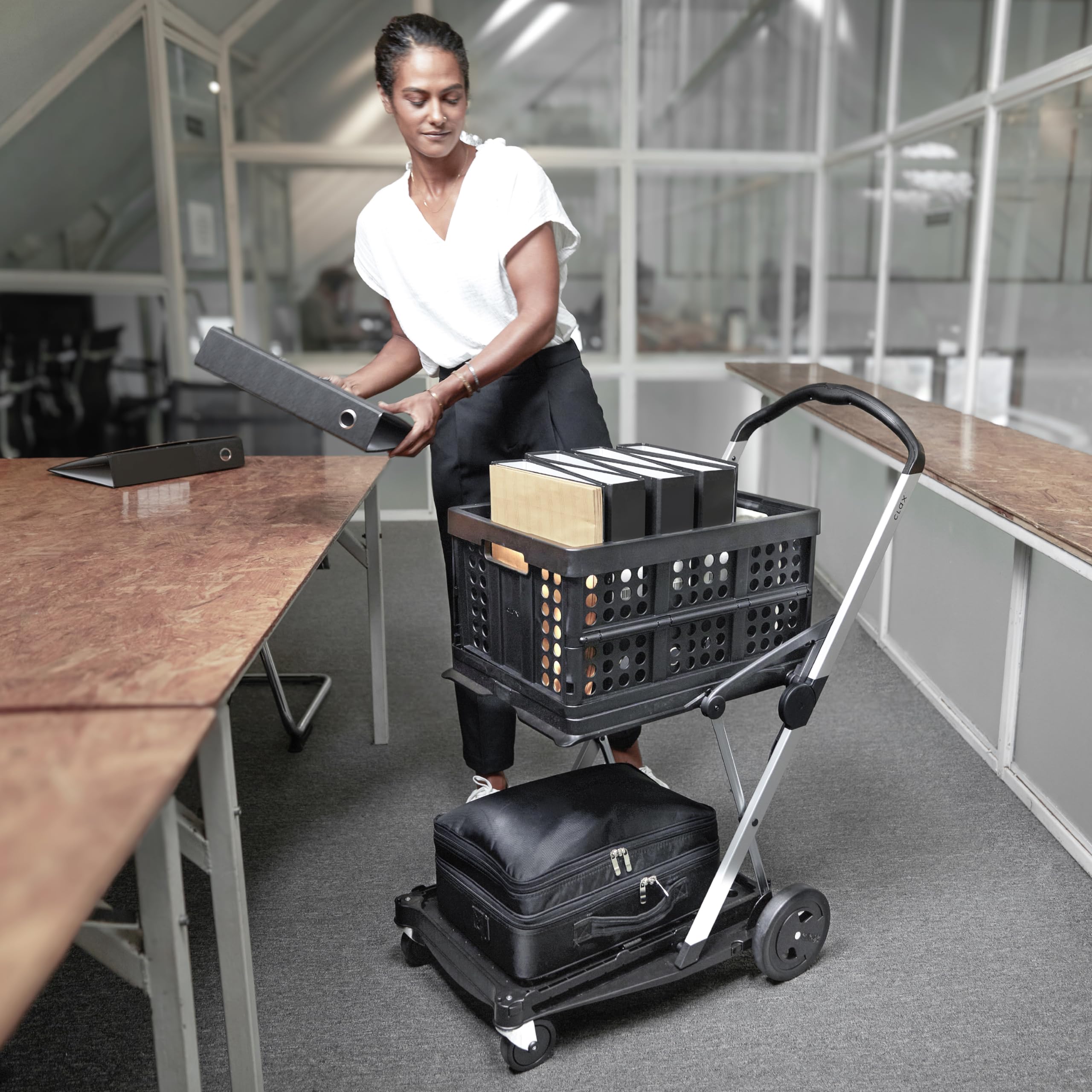 Clax en usage courses facilitant transport et organisation