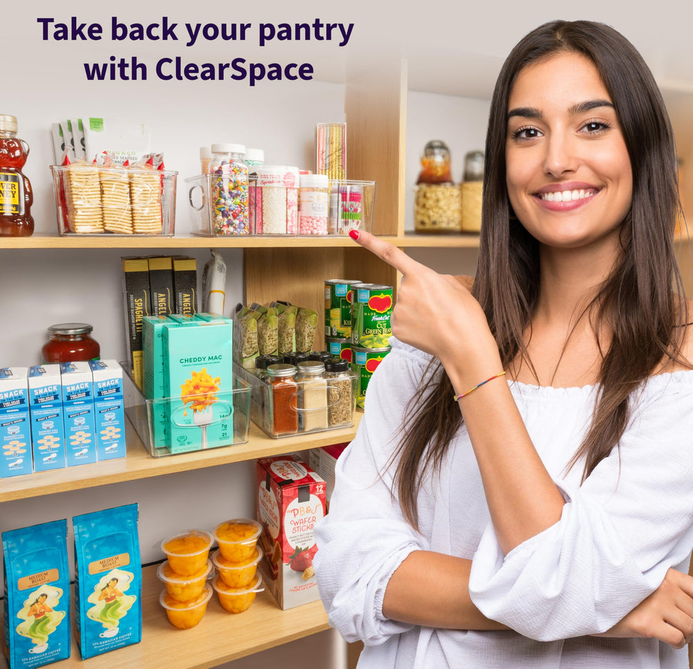 ClearSpace bac organisé avec snacks séparés pour accès rapide