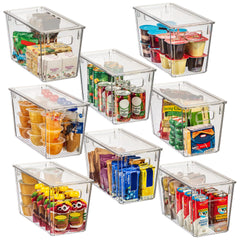 ClearSpace lot de 8 bacs visibles front, gain de place immédiat