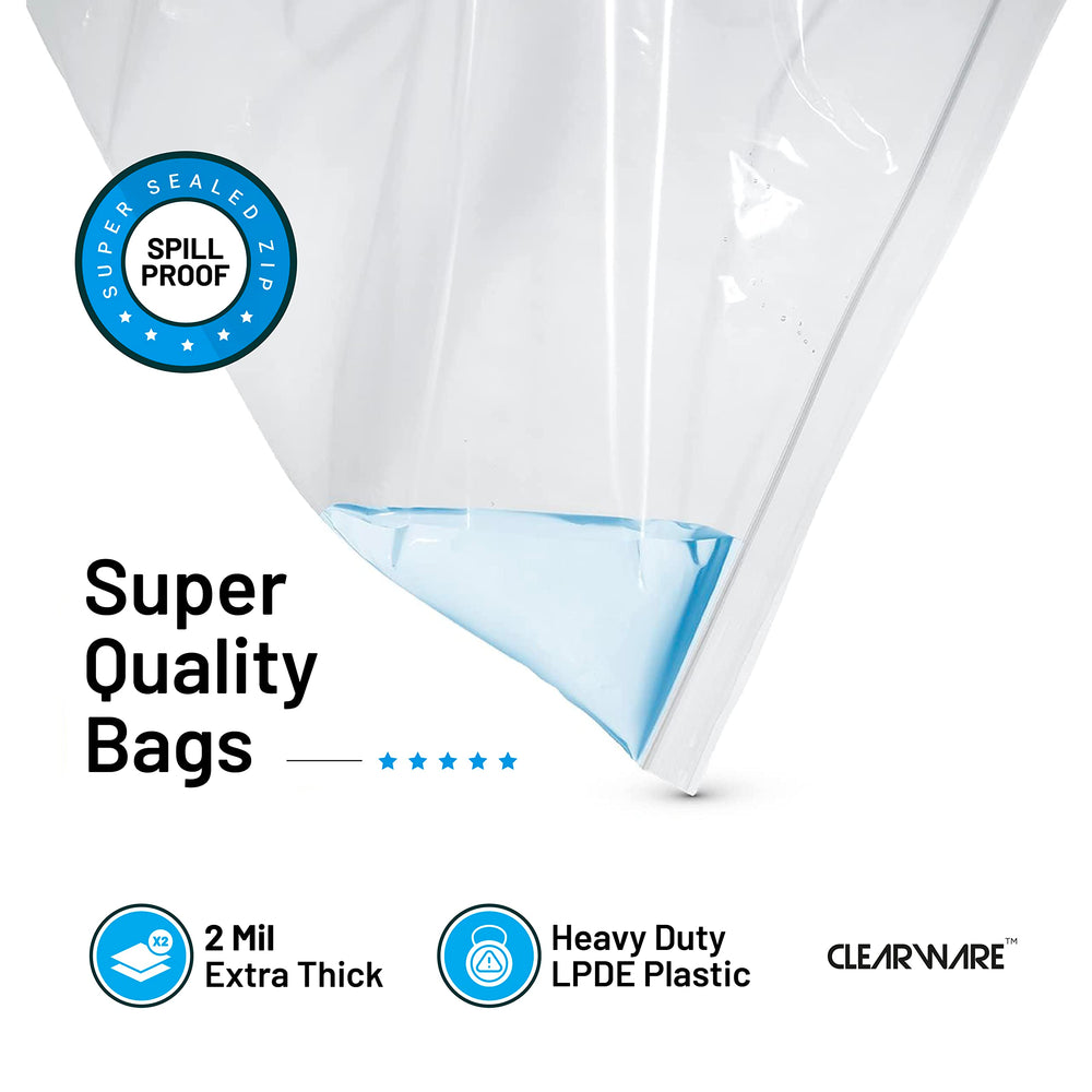 CLEARWARE sac rempli de draps, gain de place et visibilité instantanée