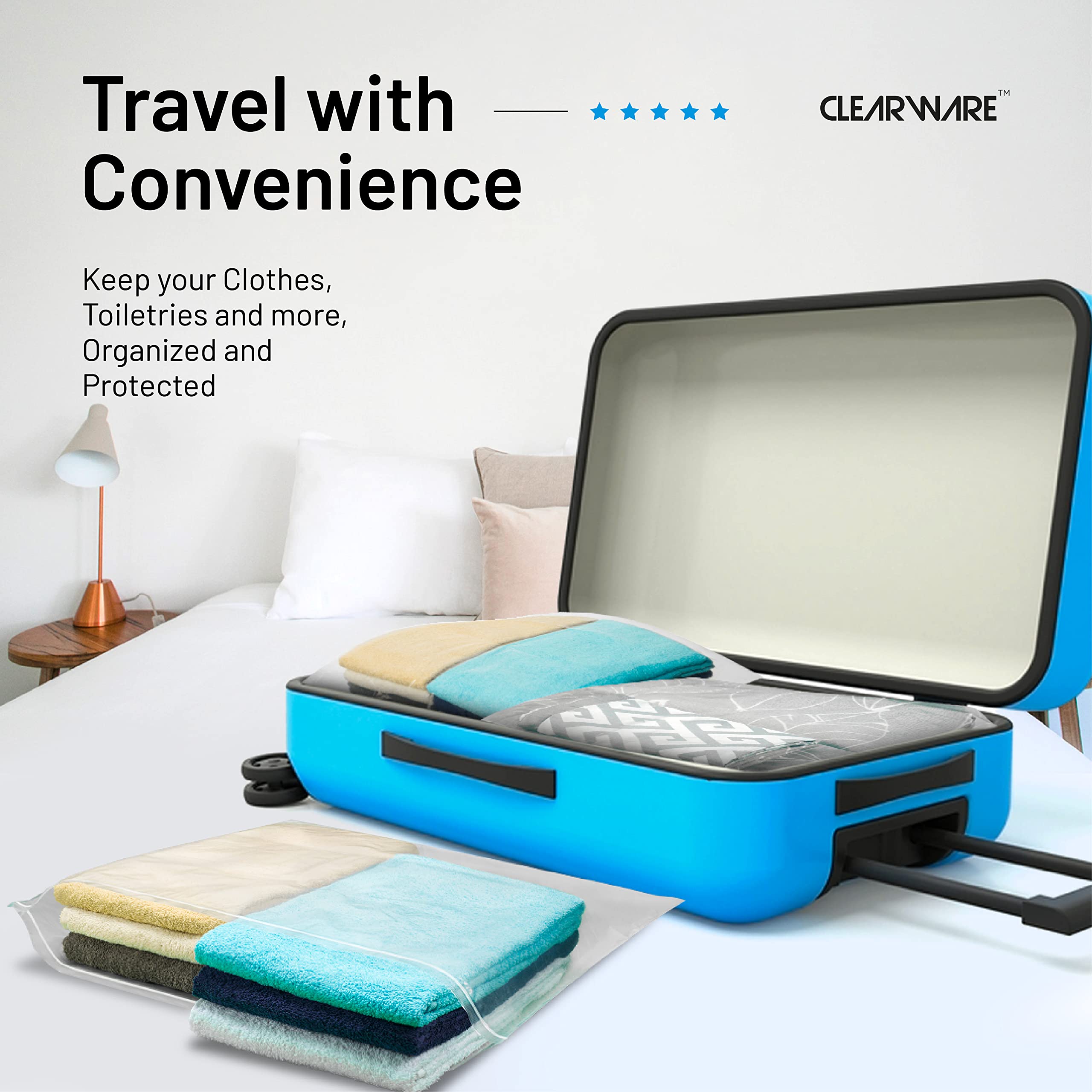 CLEARWARE sac au congélateur contenant nourriture, conservation pratique