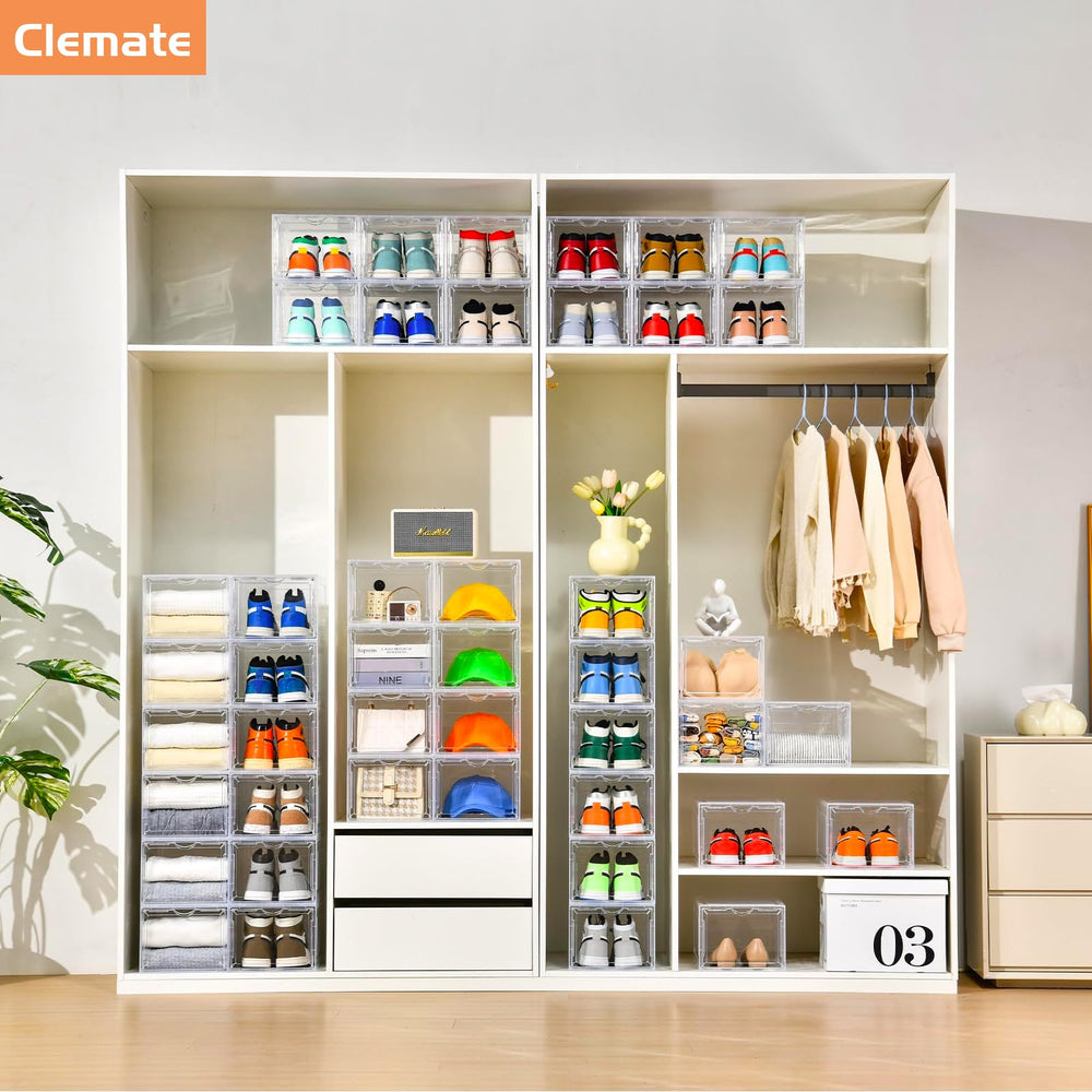 Clemate boîte dans environnement de rangement améliorant organisation