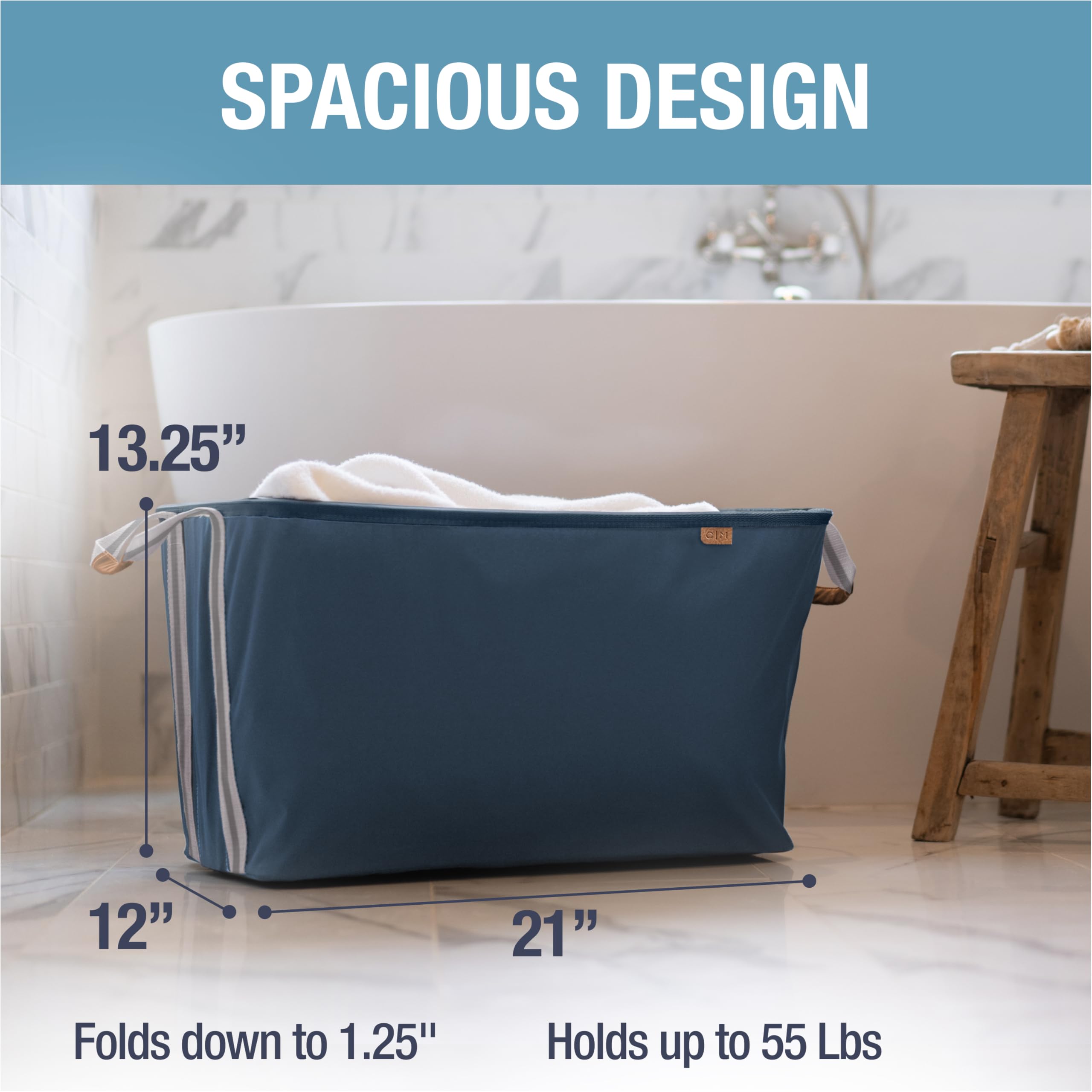 CleverMade détail poignée en cuir végan offrant prise confortable et durable
