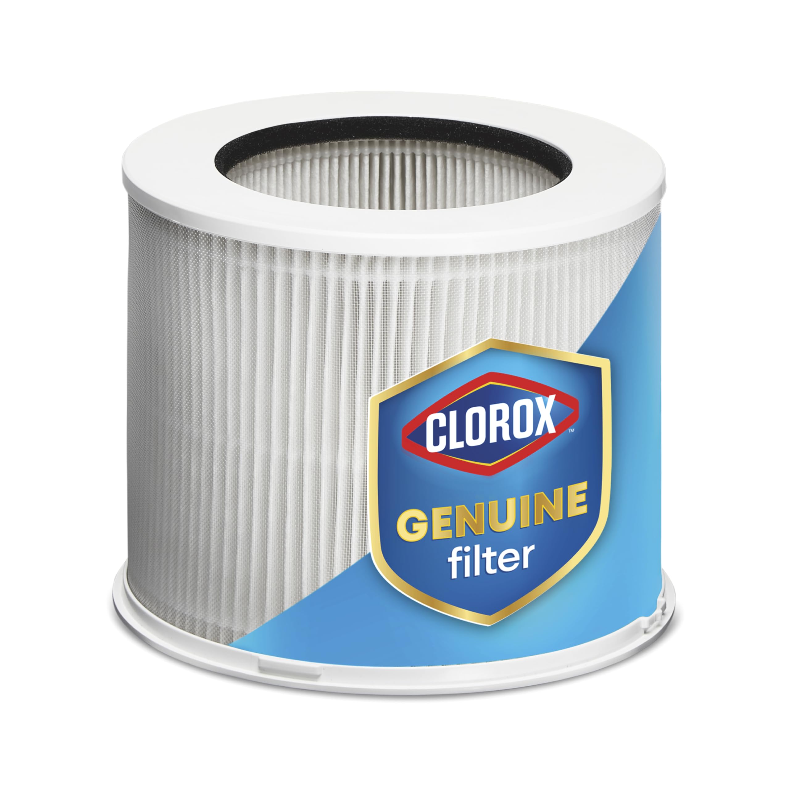 Clorox filtre face avant montrant design et encoche pour installation facile