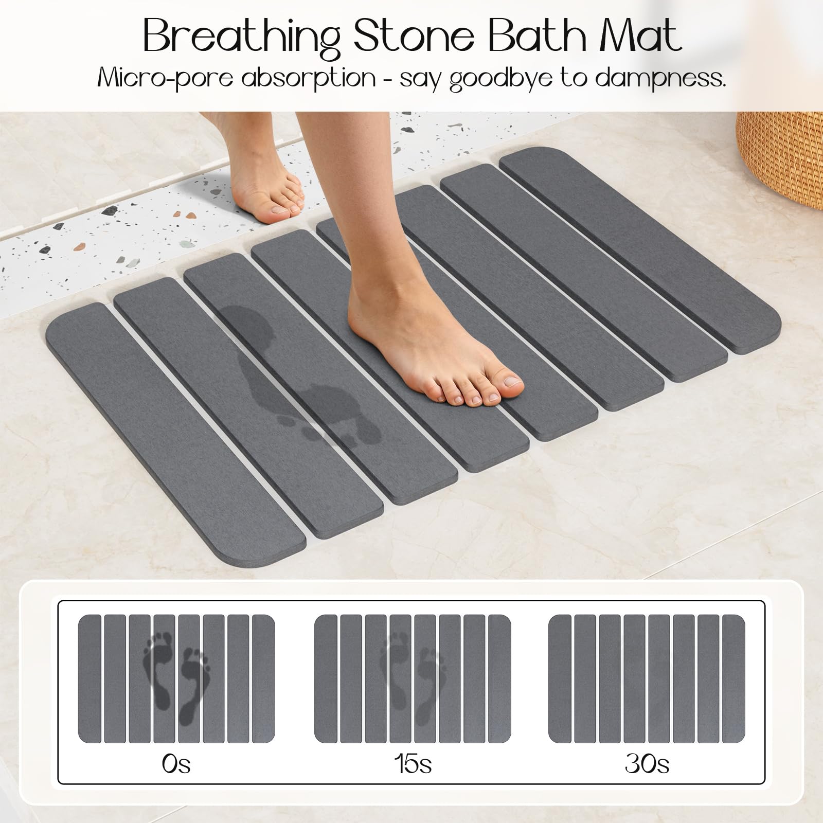 Closefriend tapis plié illustrant compacité et transport facile pour gain de place