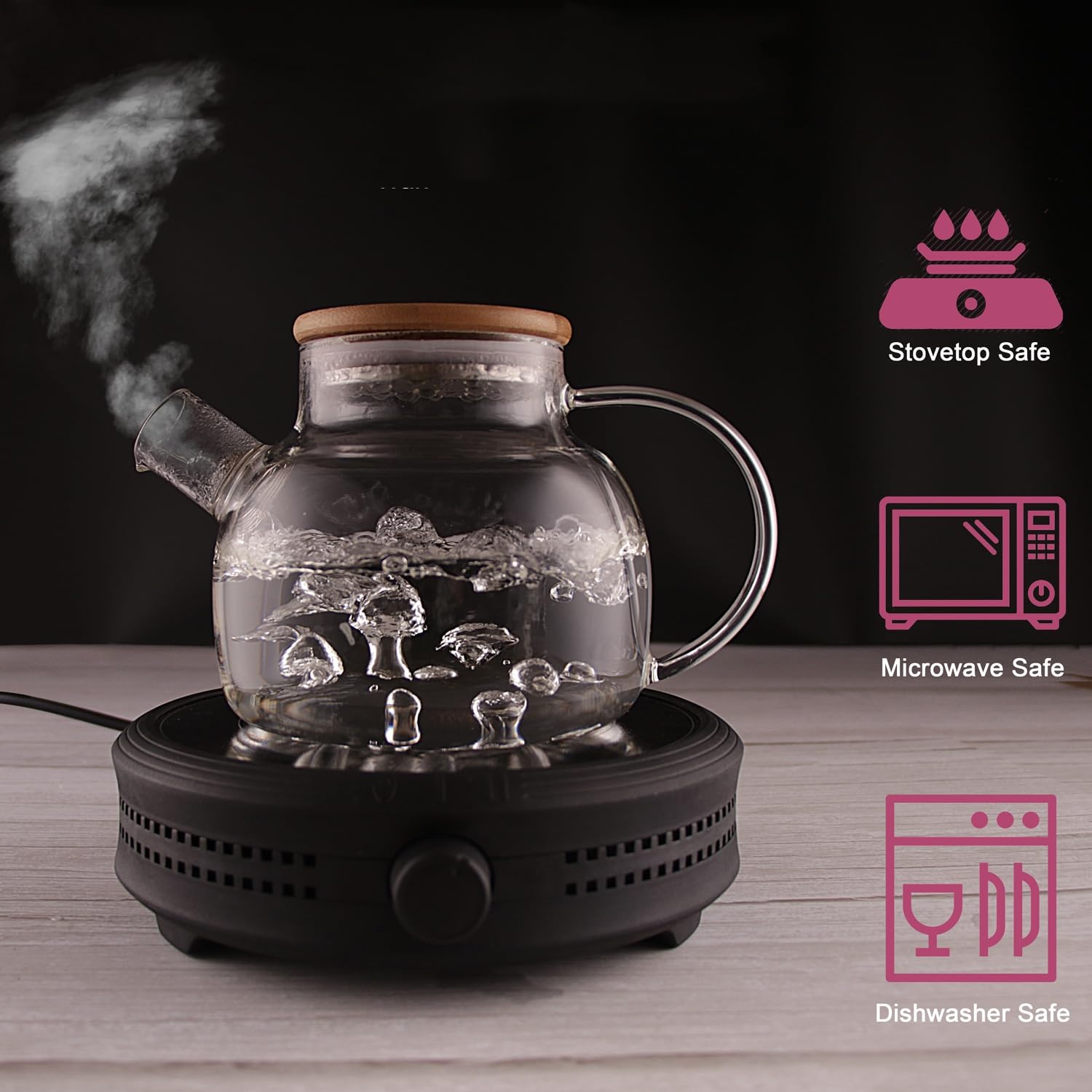 CNGLASS comparaison taille posée à côté d'une tasse pour échelle