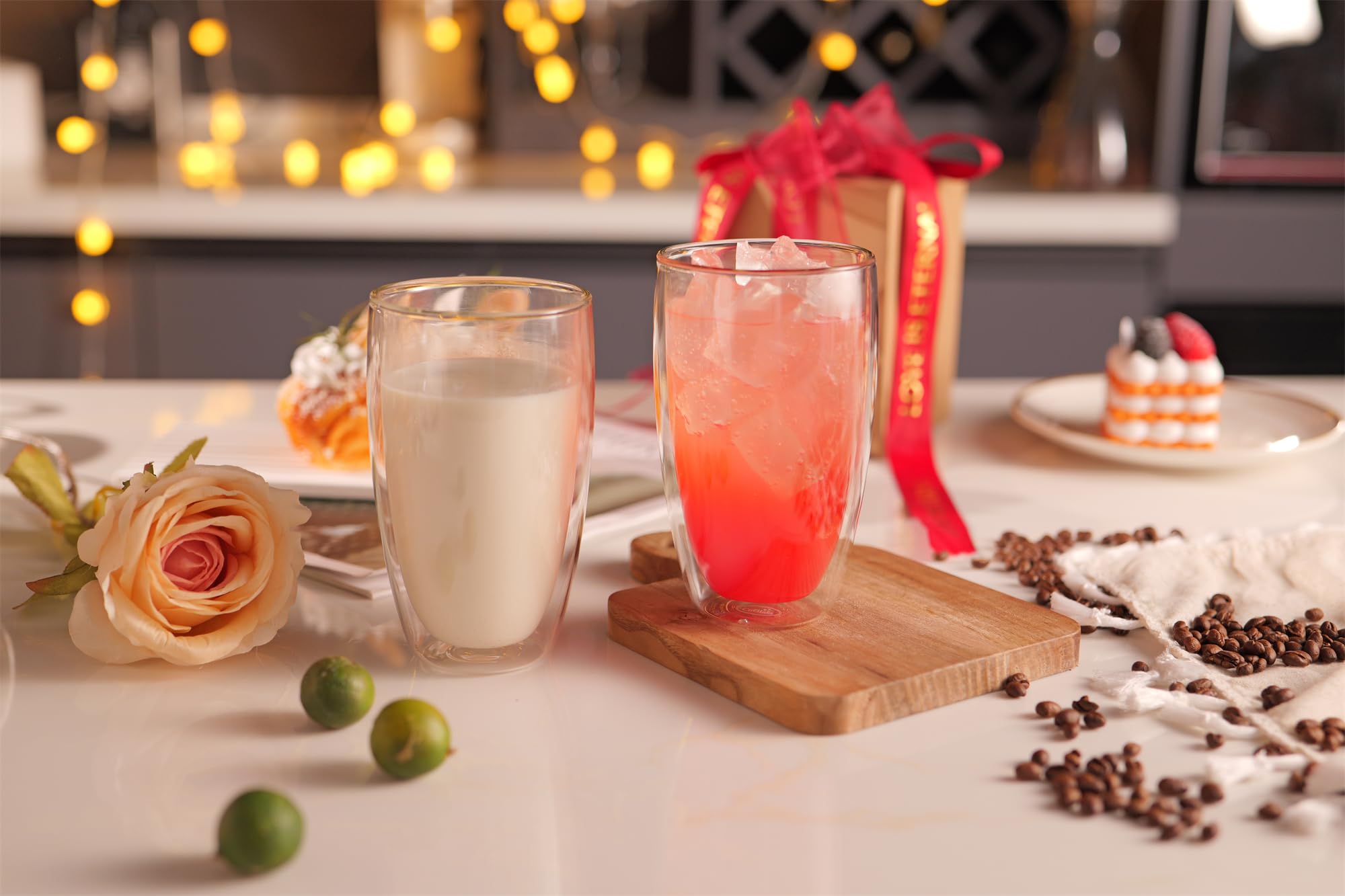 CNGLASS tasse tenue à la main démontrant confort et capacité 400 ml