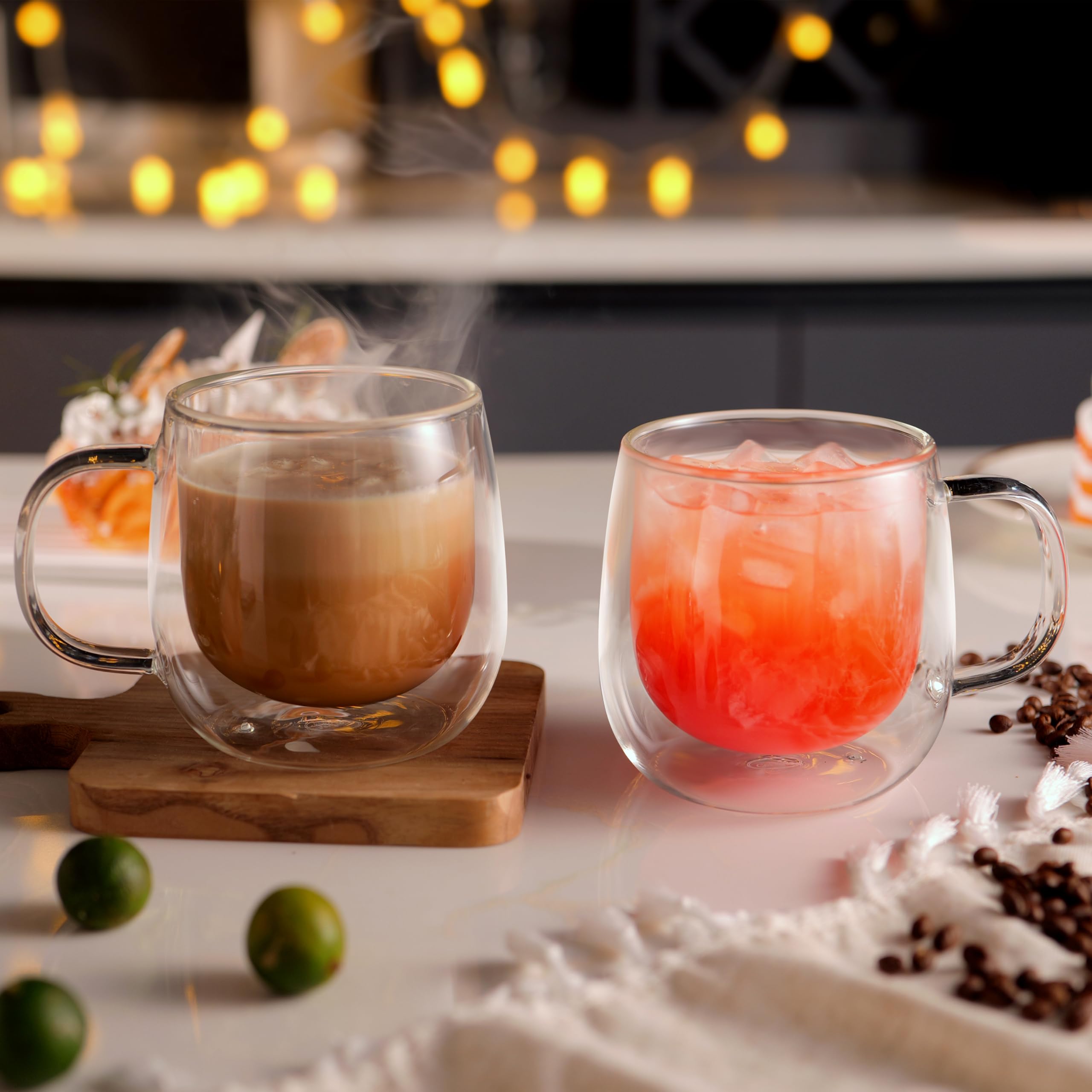 CNGLASS tasse à côté d’une main pour comparaison taille et confort