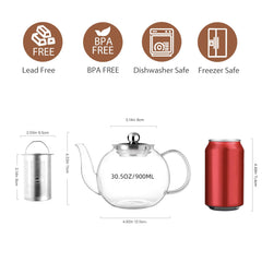 CNGLASS filtre inox 18/10 gros plan, rétention fine pour infusion propre