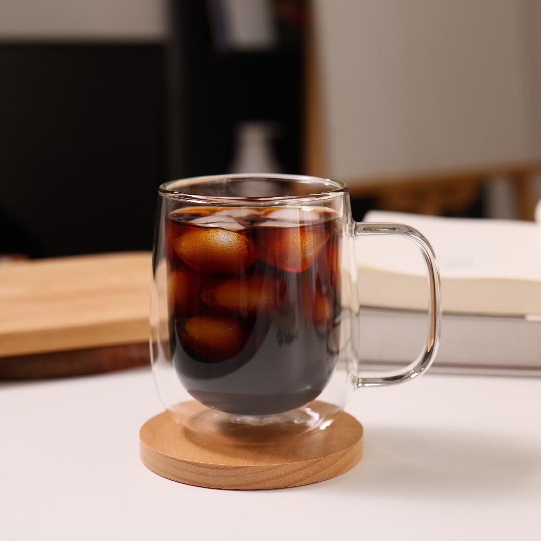 CNGLASS mug tenu en main avec anse large, prise confortable garantie