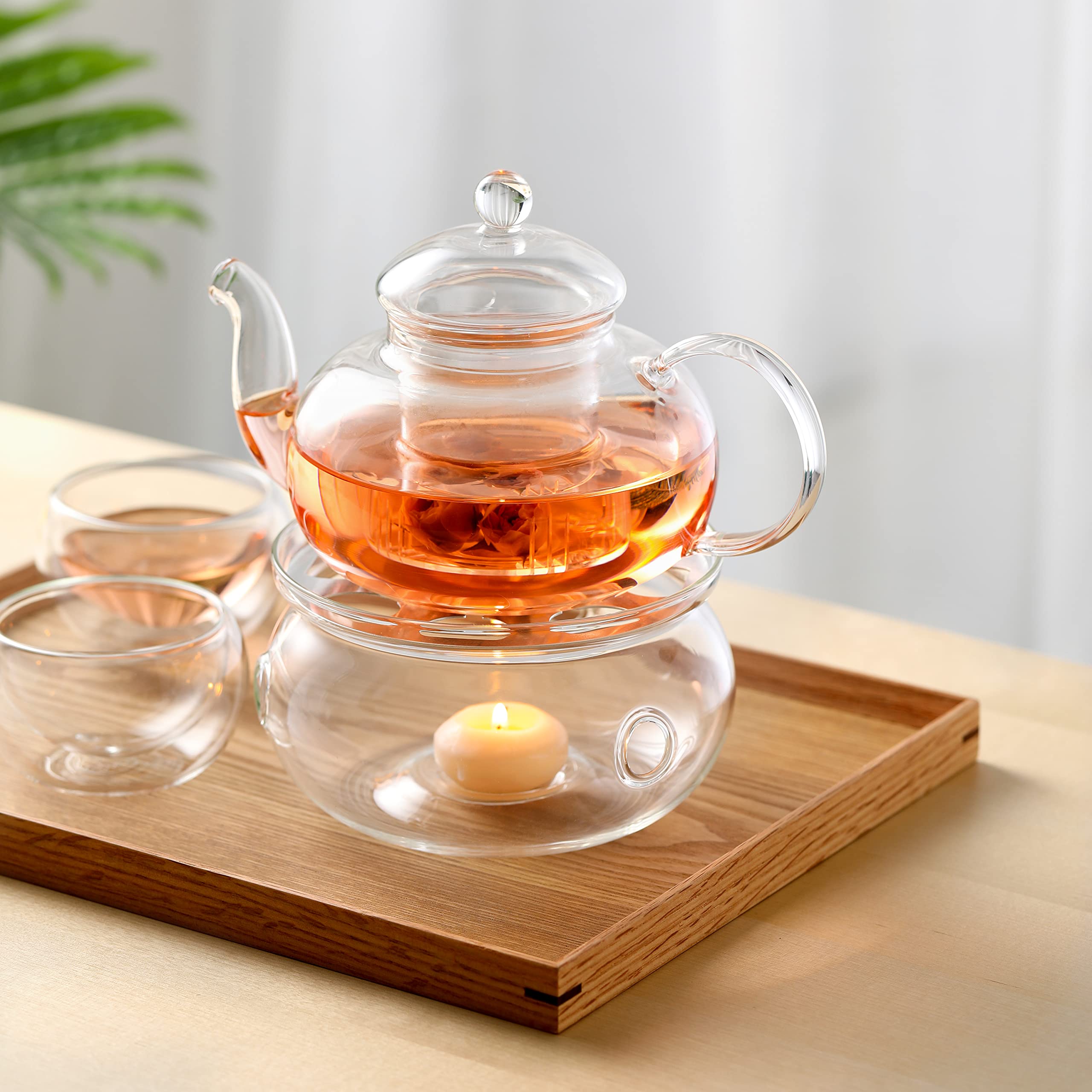CNGLASS indication de la capacité 1000 ml pour 3–5 tasses