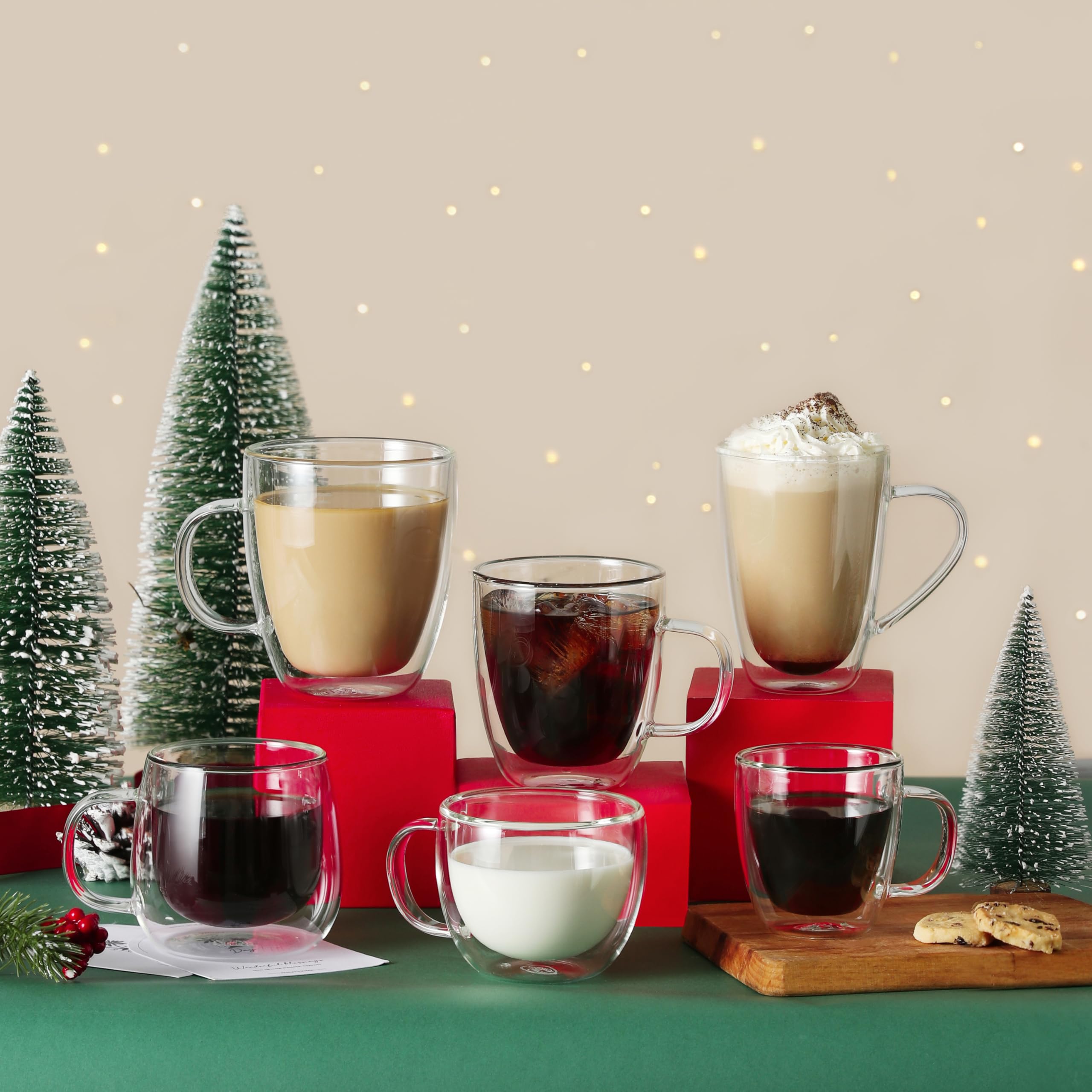 CNGLASS tasse au réfrigérateur adaptée boissons froides sans condensation