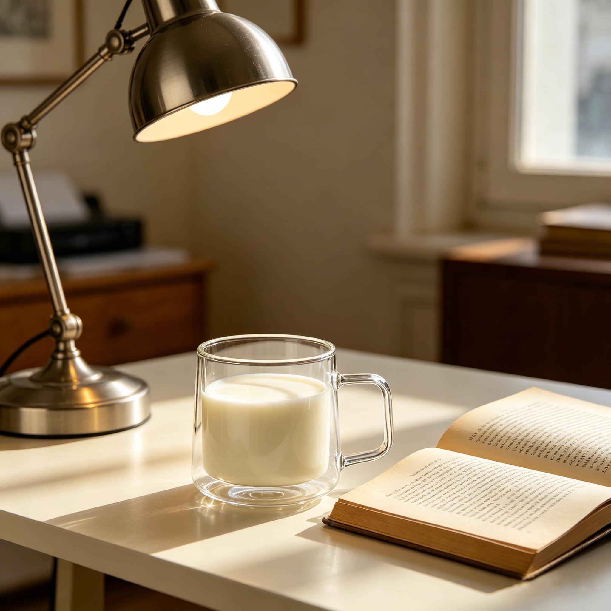 CNGLASS tasse avec latte mettant en valeur la présentation du café