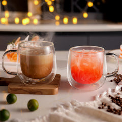 CNGLASS coffret quatre tasses prêt à offrir, emballage cadeau pratique et soigné