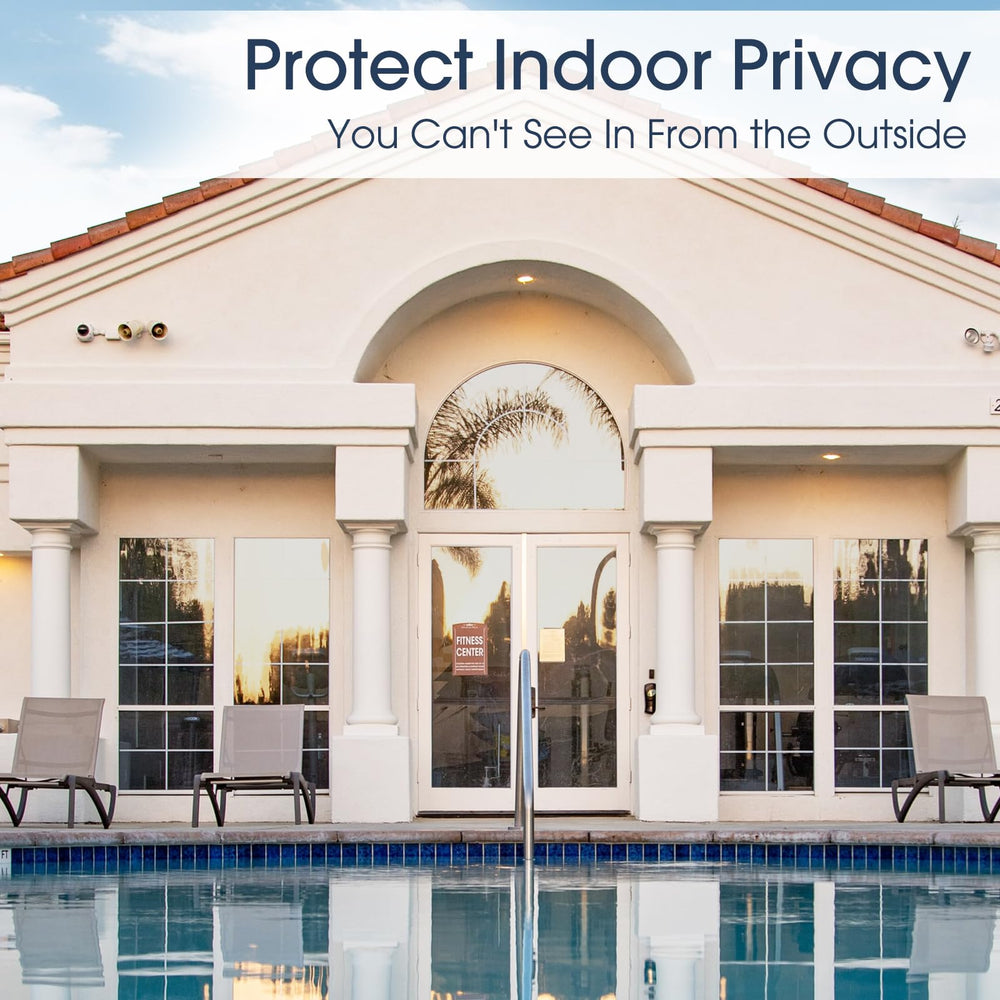 Coavas vue extérieure nette depuis l’intérieur avec protection UV