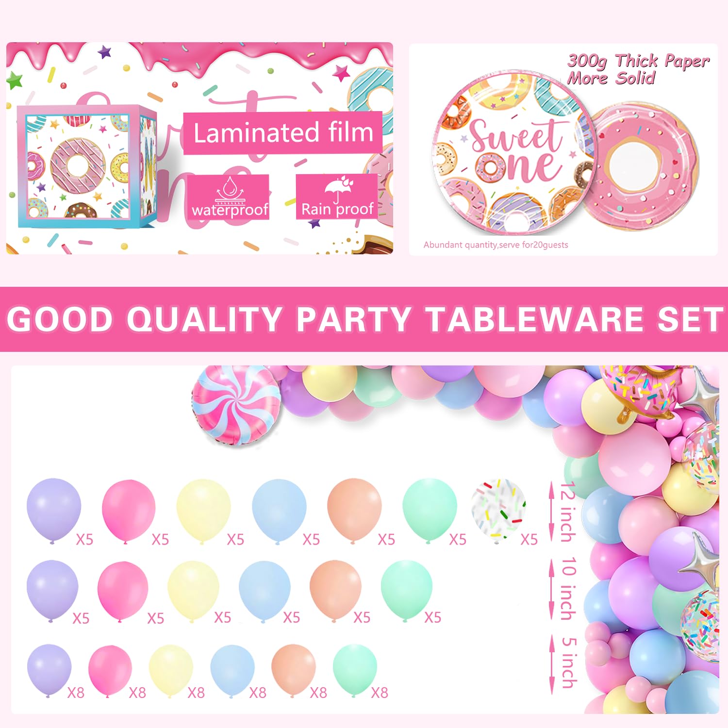 cocomigo guirlande pour chaise haute et chapeau de fête pour photo souvenir adorable