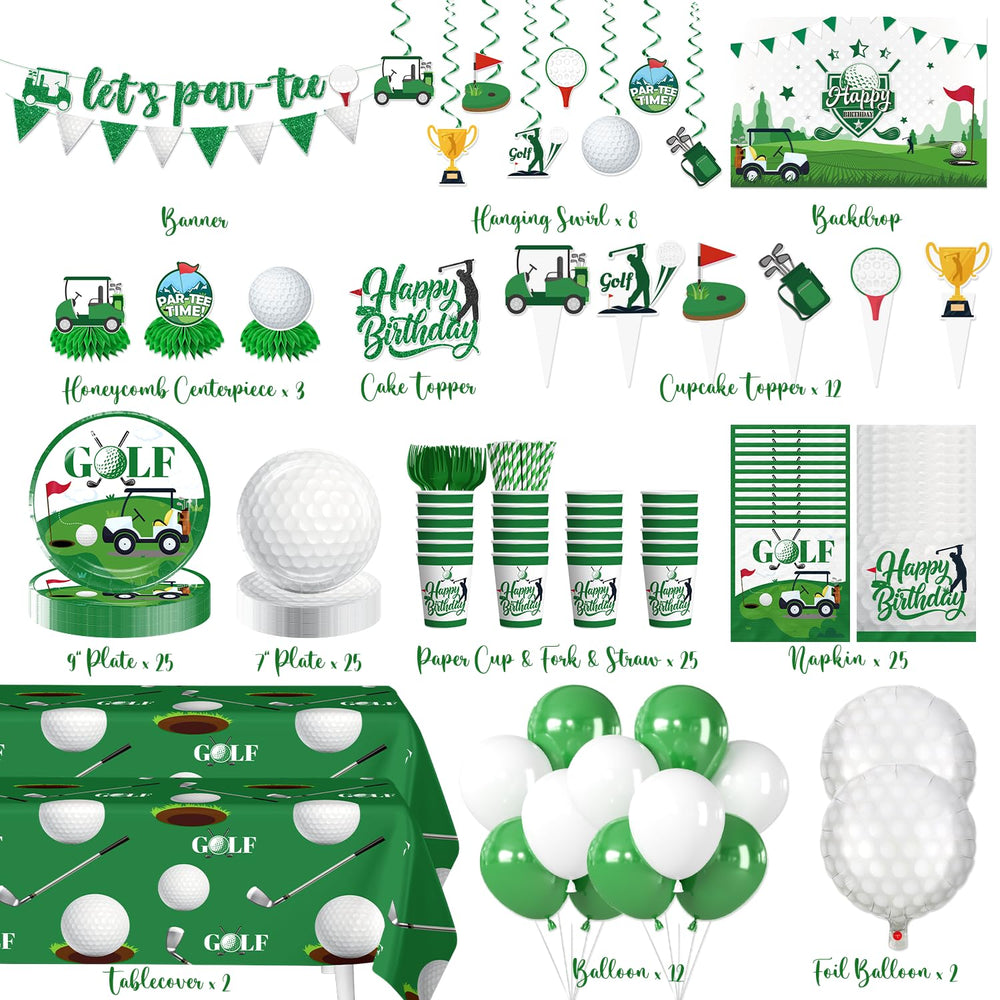 cocomigo gros plan assiette motif balle de golf offrant un look réaliste