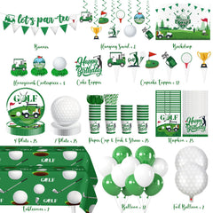 cocomigo gros plan assiette motif balle de golf offrant un look réaliste