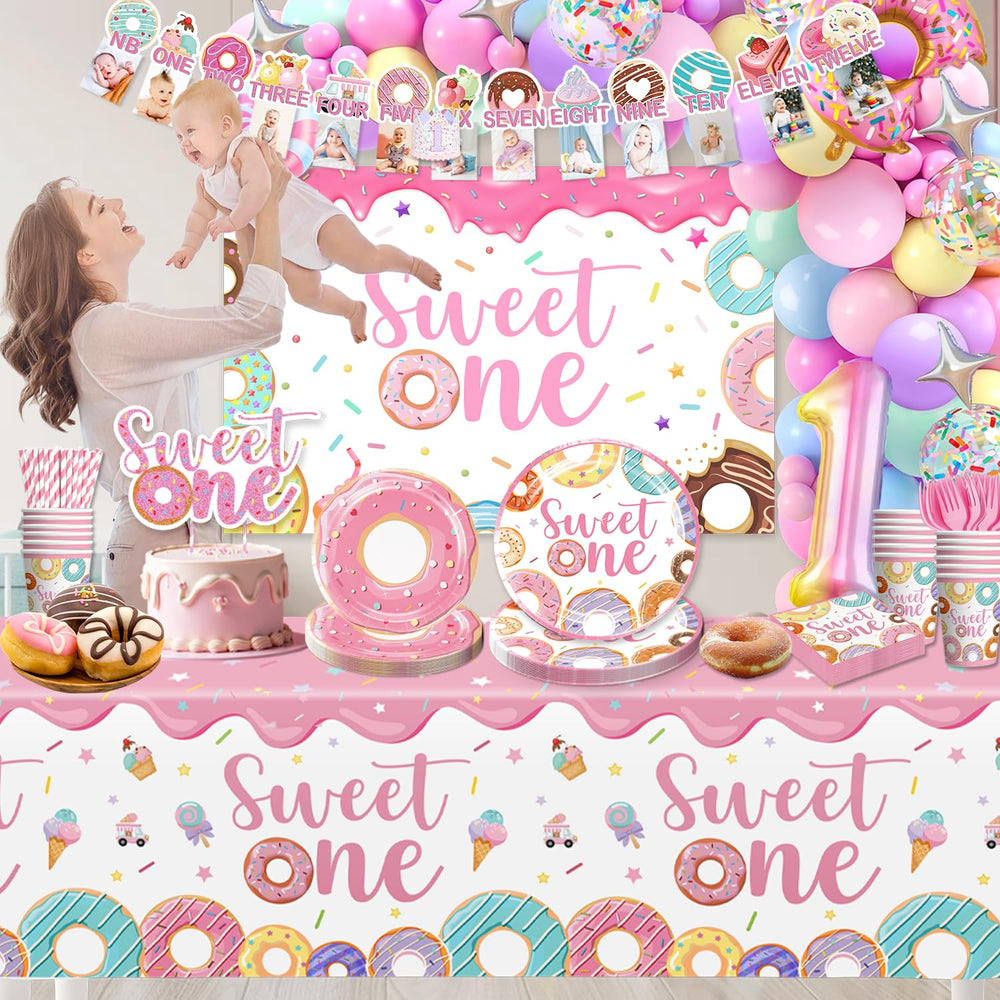 cocomigo mise en scène de la fête enfant avec décor donuts et ambiance festive