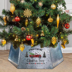 cocomong collerette vue avant avec motif camion Noël pour décor festif