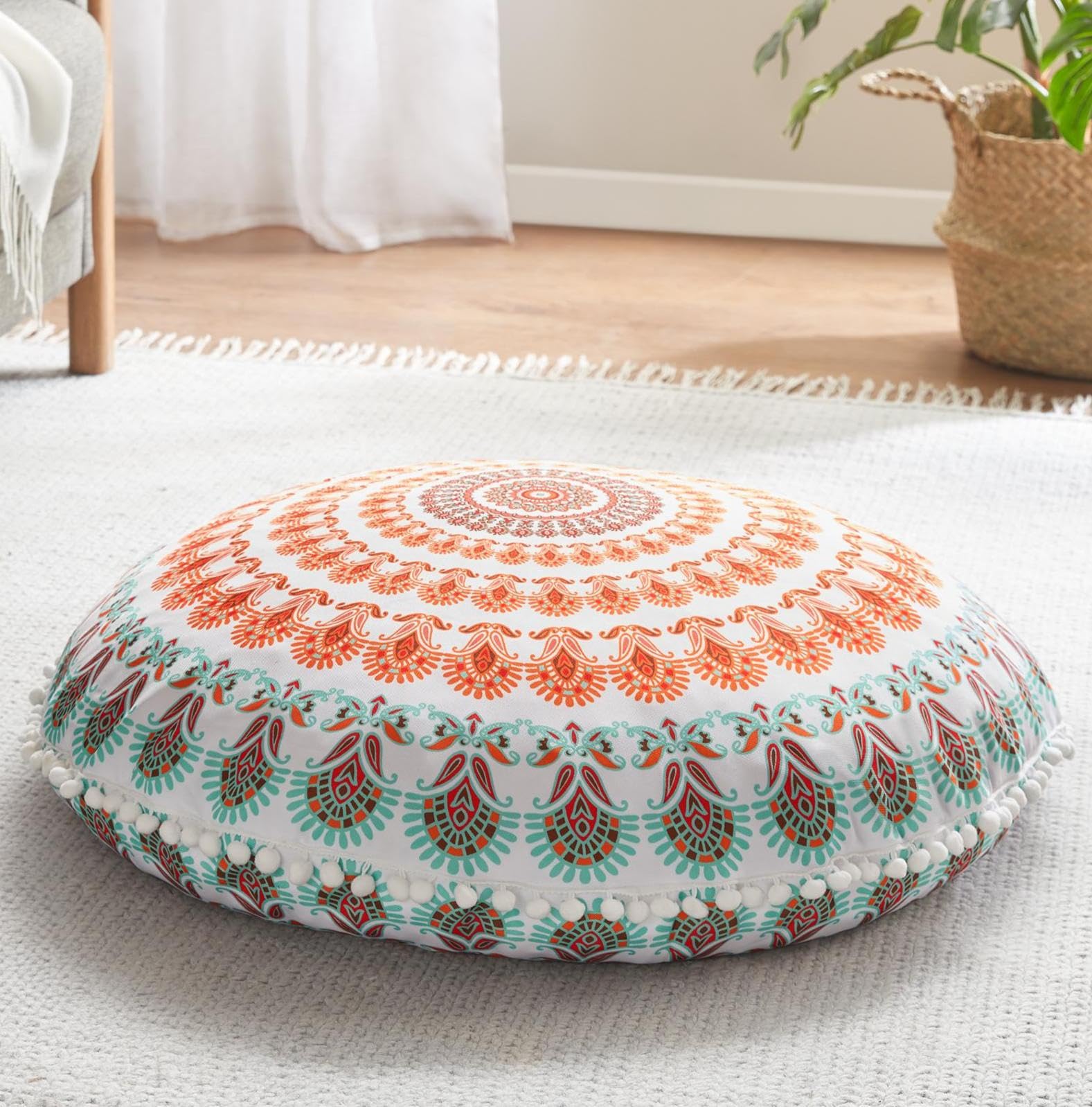 Codi coussin de sol 32 pouces vue frontale, confort visuel et soutien