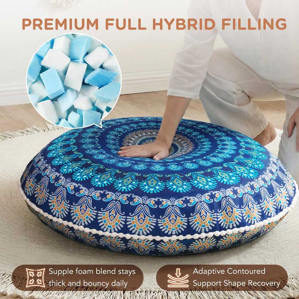 Codi pompons blancs et texture tissu, finition décorative élégante