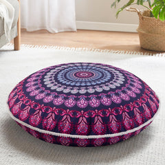 Codi pouf face avant montrant design mandala et élégance décorative