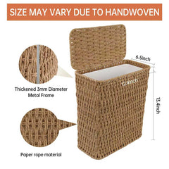 Coeusy gros plan sur tressage en corde papier, aspect naturel