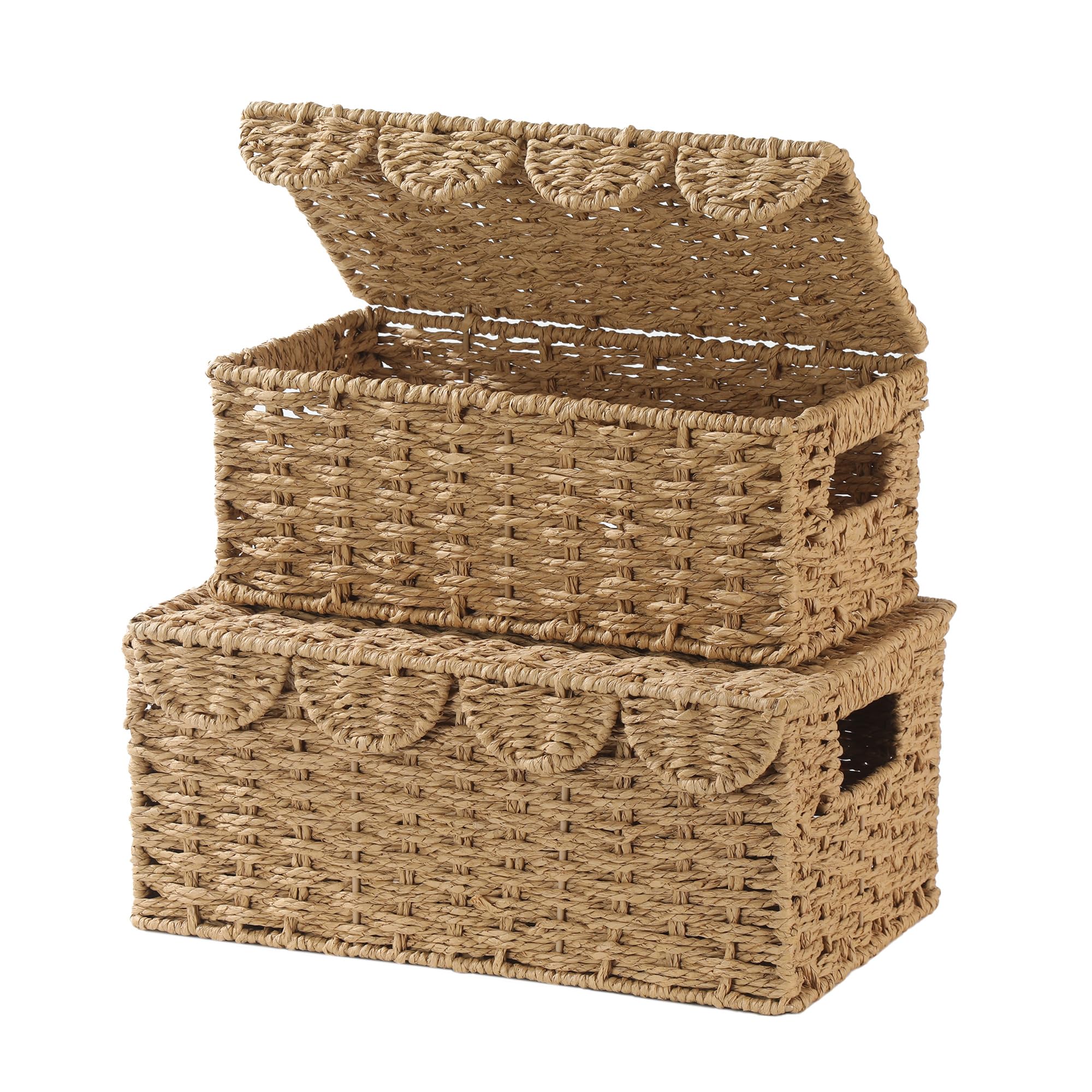Coeusy paniers face ensemble sur étagère offre rangement décoratif
