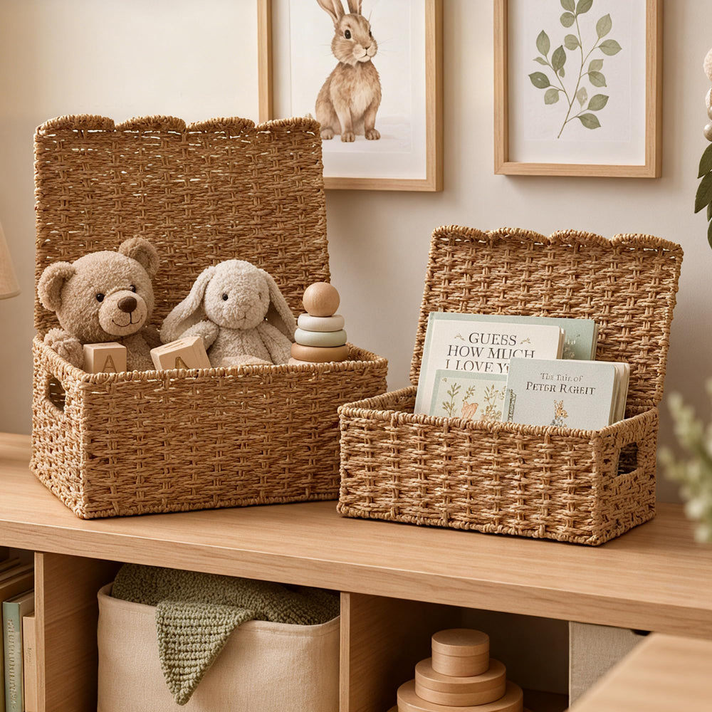 Coeusy vue large nursery montre rangement mignon et fonctionnel
