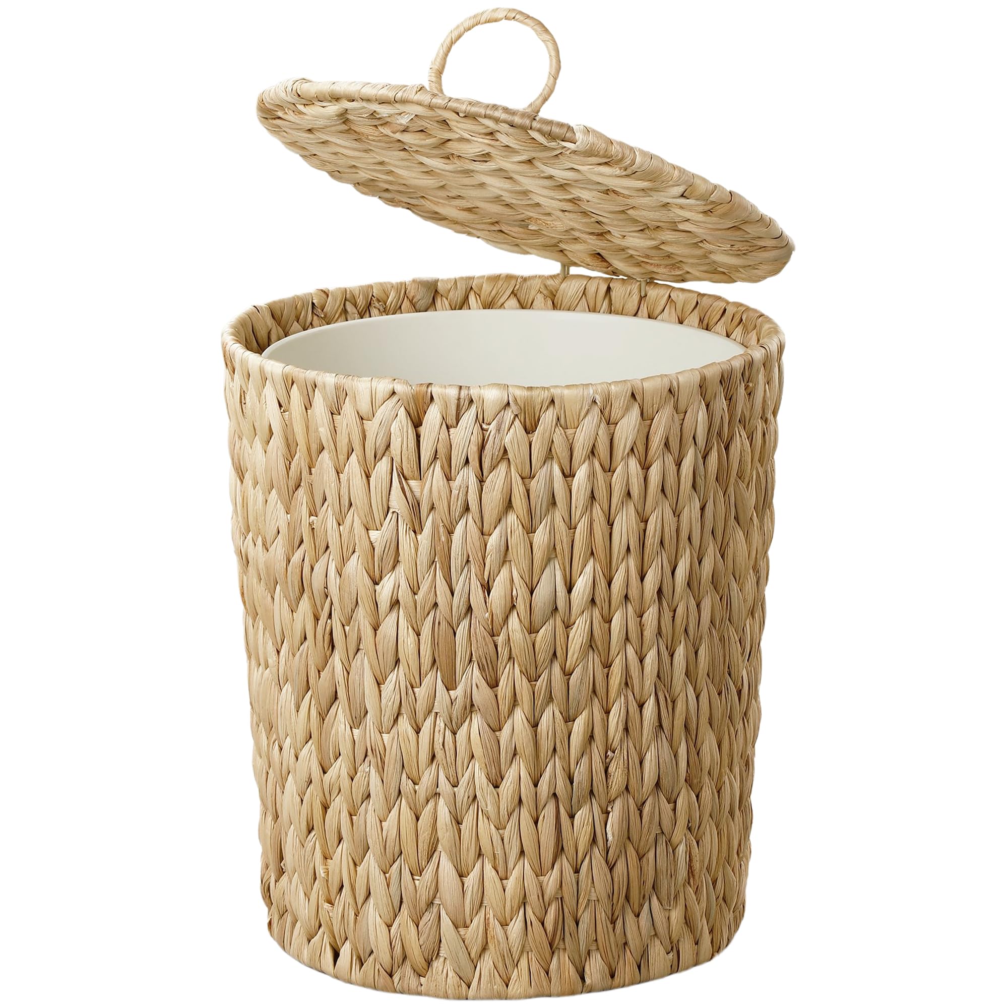 Coeusy poubelle vue de face montrant design naturel et gain d'espace