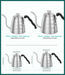 Coffee Gator thermomètre intégré affichant température pour infusion optimale