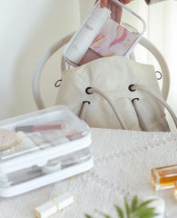 CoiiJoii trousse ouverte avec pinceaux et cosmétiques pour un rangement ordonné