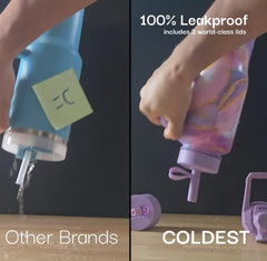Coldest Tumbler trois bouchons présentés, Coldest pour usages variés