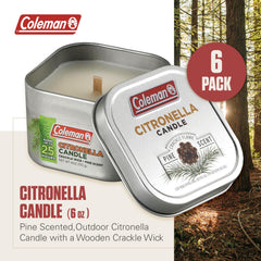 Coleman mèche en bois crépitante en gros plan offrant ambiance feu de camp