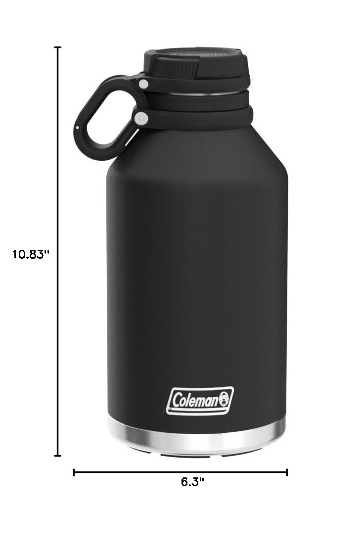 Coleman growler sur table de camping gardant les boissons froides longtemps