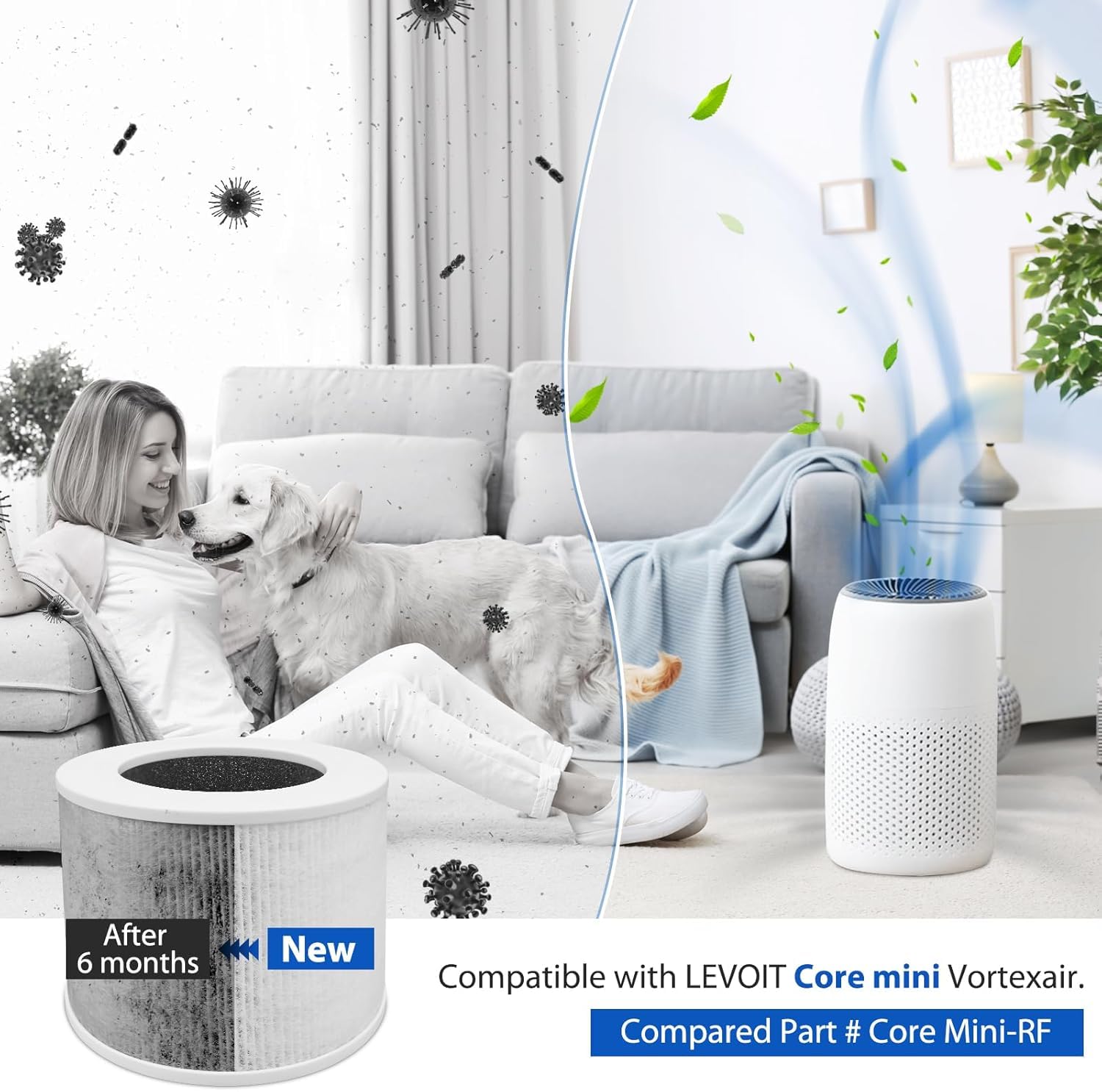 Colorfullife trois filtres empilés illustrant économie et stock de rechange
