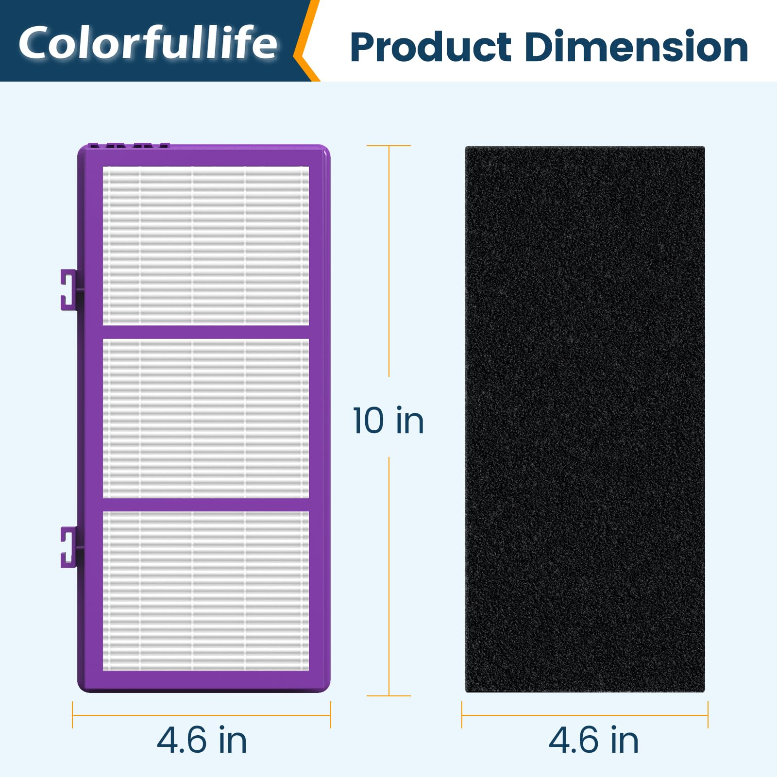 Colorfullife filtre présenté dans un salon moderne illustrant l'amélioration de l'air intérieur