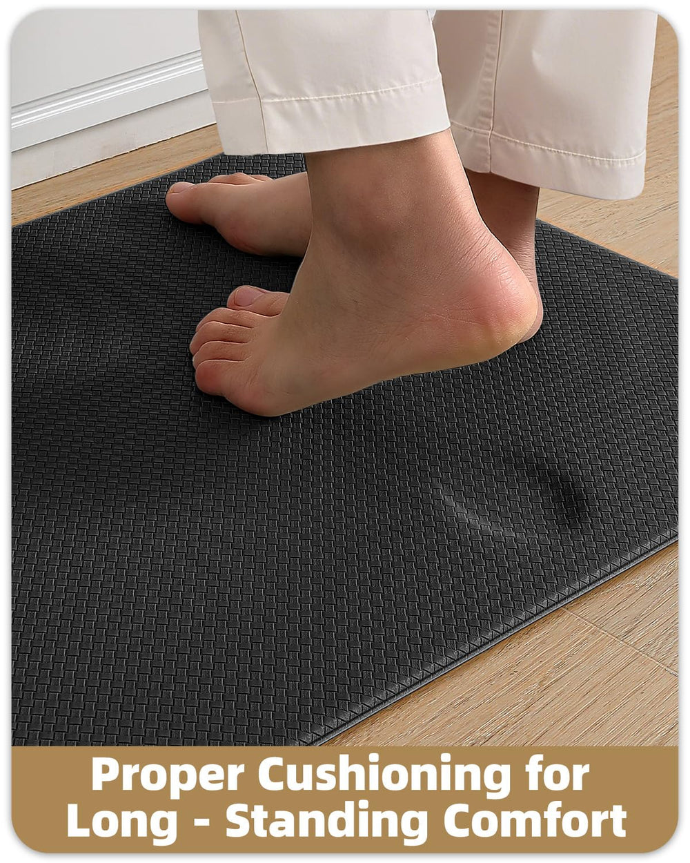 Color&Geometry tapis placé devant évier réduisant fatigue pendant vaisselle