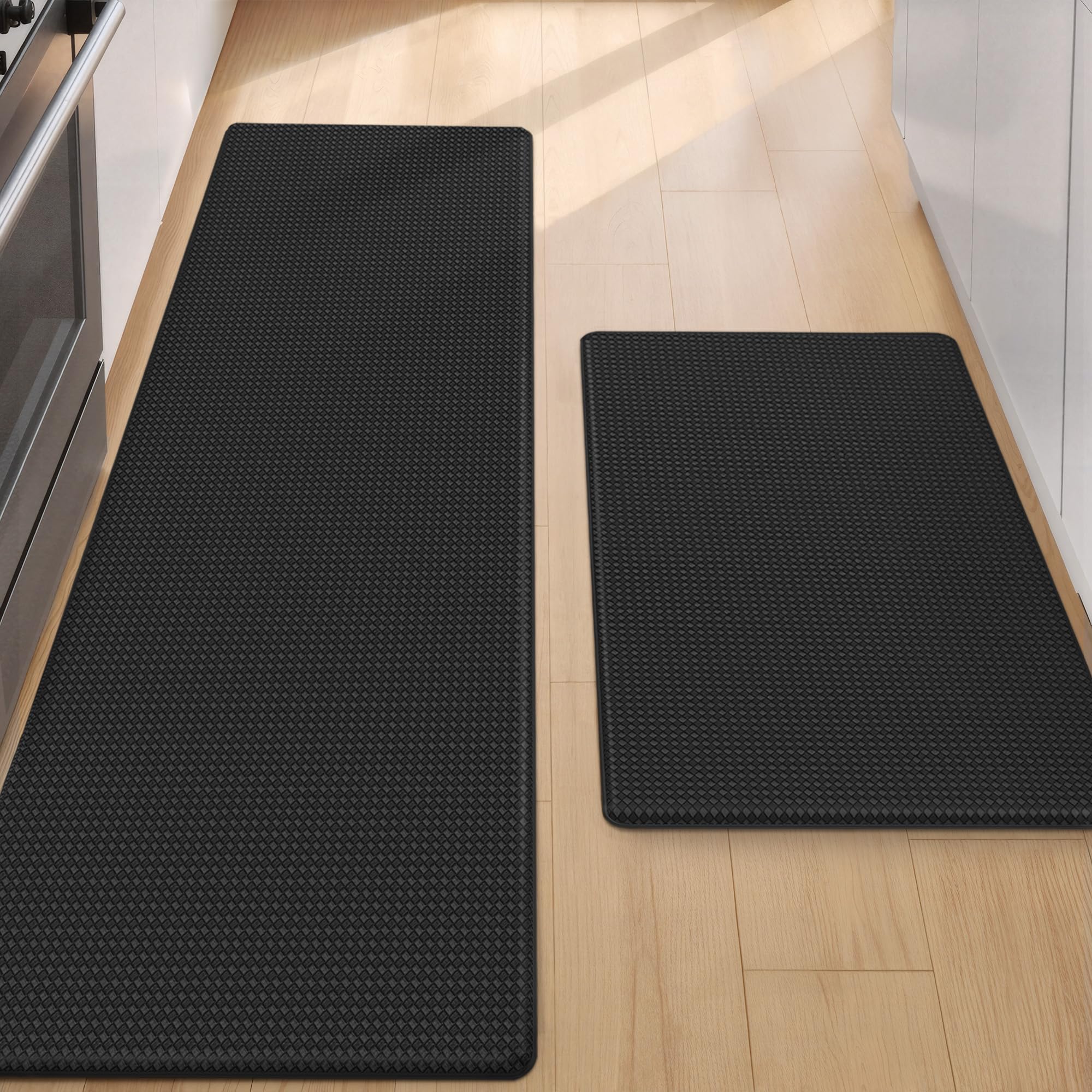 Color&Geometry tapis face avant noir montrant design discret et confort