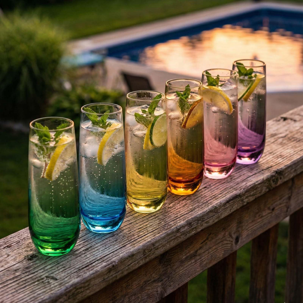 ColoVie verres sur table de fête créant une atmosphère festive