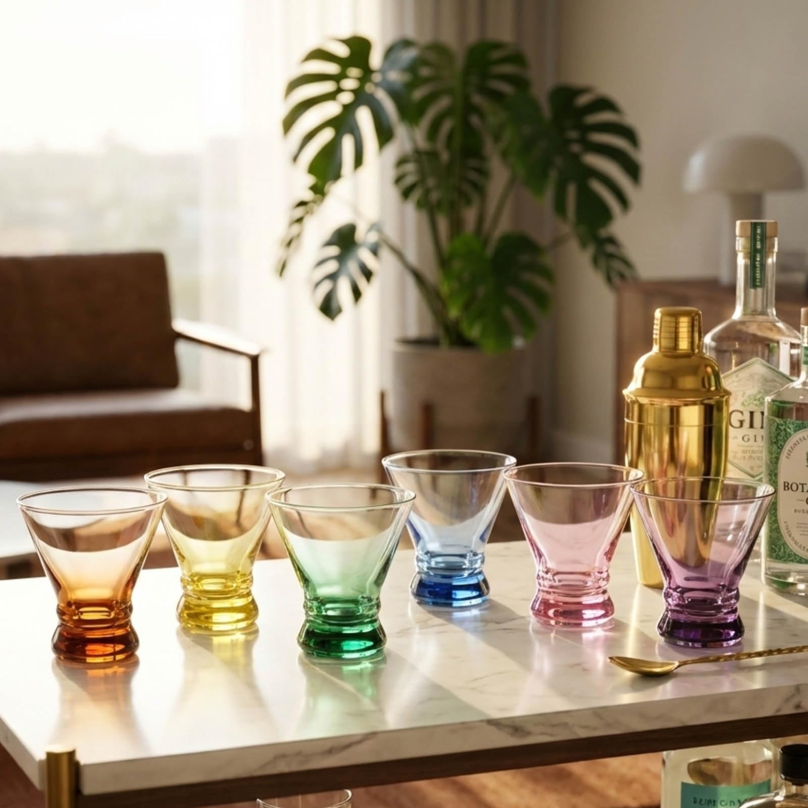 ColoVie ensemble de six verres alignés pour aperçu du set